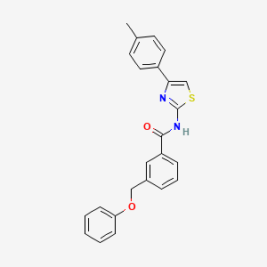 N-[4-(4-methylphenyl)-1,3-thiazol-2-yl]-3-(phenoxymethyl)benzamide