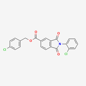 4-chlorobenzyl 2-(2-chlorophenyl)-1,3-dioxo-5-isoindolinecarboxylate