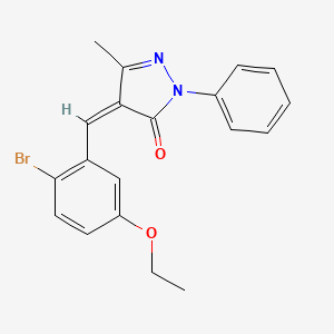 4-(2-bromo-5-ethoxybenzylidene)-5-methyl-2-phenyl-2,4-dihydro-3H-pyrazol-3-one