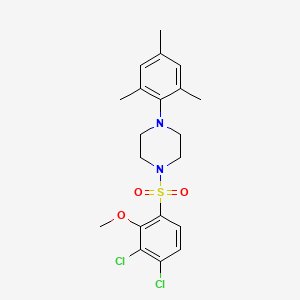 1-(3,4-Dichloro-2-methoxybenzenesulfonyl)-4-(2,4,6-trimethylphenyl)piperazine