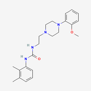 molecular formula C22H30N4O2 B3624101 N-(2,3-dimethylphenyl)-N'-{2-[4-(2-methoxyphenyl)-1-piperazinyl]ethyl}urea 