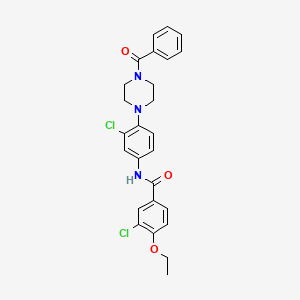 3-chloro-N-{3-chloro-4-[4-(phenylcarbonyl)piperazin-1-yl]phenyl}-4-ethoxybenzamide