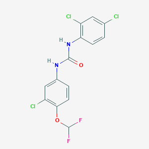 1-[3-Chloro-4-(difluoromethoxy)phenyl]-3-(2,4-dichlorophenyl)urea