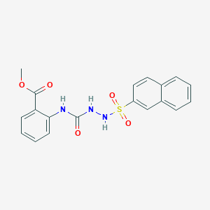 methyl 2-({[2-(2-naphthylsulfonyl)hydrazino]carbonyl}amino)benzoate