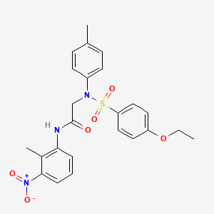 N~2~-[(4-ethoxyphenyl)sulfonyl]-N~1~-(2-methyl-3-nitrophenyl)-N~2~-(4-methylphenyl)glycinamide