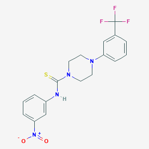 N-(3-nitrophenyl)-4-[3-(trifluoromethyl)phenyl]-1-piperazinecarbothioamide