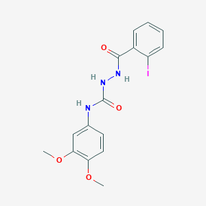 N-(3,4-dimethoxyphenyl)-2-(2-iodobenzoyl)hydrazinecarboxamide