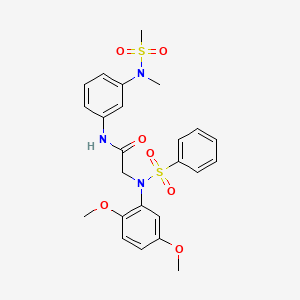 N~2~-(2,5-dimethoxyphenyl)-N~1~-{3-[methyl(methylsulfonyl)amino]phenyl}-N~2~-(phenylsulfonyl)glycinamide