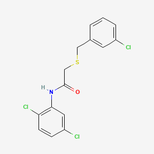 2-[(3-chlorophenyl)methylsulfanyl]-N-(2,5-dichlorophenyl)acetamide