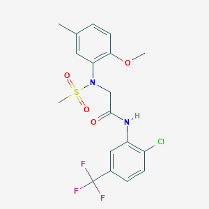 N~1~-[2-chloro-5-(trifluoromethyl)phenyl]-N~2~-(2-methoxy-5-methylphenyl)-N~2~-(methylsulfonyl)glycinamide