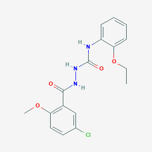 2-(5-chloro-2-methoxybenzoyl)-N-(2-ethoxyphenyl)hydrazinecarboxamide