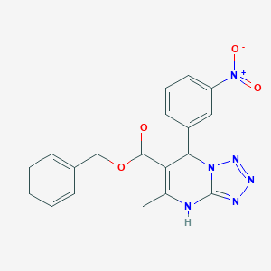 molecular formula C19H16N6O4 B362434 Benzyl 5-methyl-7-(3-nitrophenyl)-4,7-dihydrotetrazolo[1,5-a]pyrimidine-6-carboxylate CAS No. 457951-31-4