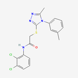 N-(2,3-dichlorophenyl)-2-{[5-methyl-4-(3-methylphenyl)-4H-1,2,4-triazol-3-yl]thio}acetamide