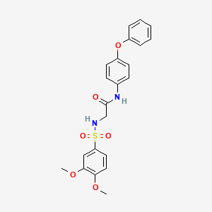 2-[(3,4-dimethoxyphenyl)sulfonylamino]-N-(4-phenoxyphenyl)acetamide