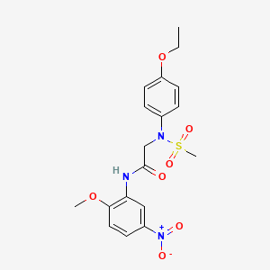 N~2~-(4-ethoxyphenyl)-N-(2-methoxy-5-nitrophenyl)-N~2~-(methylsulfonyl)glycinamide