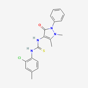 N-(2-chloro-4-methylphenyl)-N'-(1,5-dimethyl-3-oxo-2-phenyl-2,3-dihydro-1H-pyrazol-4-yl)thiourea