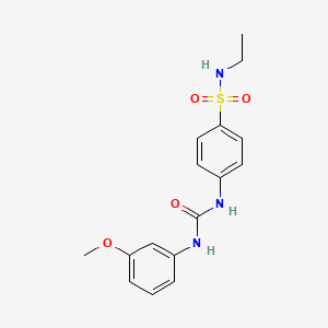 N-ethyl-4-({[(3-methoxyphenyl)amino]carbonyl}amino)benzenesulfonamide