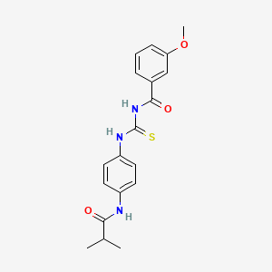 N-({[4-(isobutyrylamino)phenyl]amino}carbonothioyl)-3-methoxybenzamide