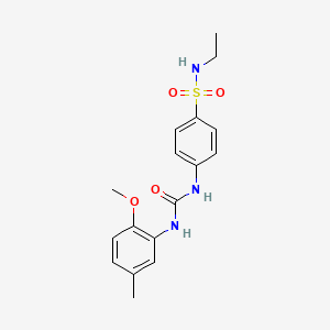 1-[4-(ethylsulfamoyl)phenyl]-3-(2-methoxy-5-methylphenyl)urea