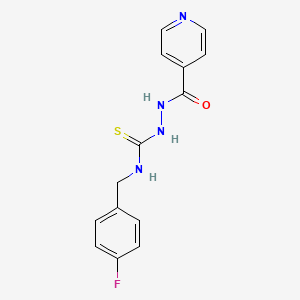 N-(4-fluorobenzyl)-2-isonicotinoylhydrazinecarbothioamide