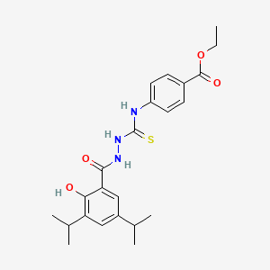 ethyl 4-({[2-(2-hydroxy-3,5-diisopropylbenzoyl)hydrazino]carbonothioyl}amino)benzoate