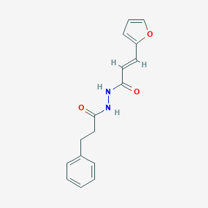 molecular formula C16H16N2O3 B362447 (2E)-3-(furan-2-yl)-N'-(3-phenylpropanoyl)prop-2-enehydrazide CAS No. 468759-18-4