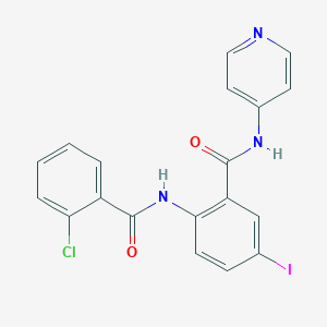 2-[(2-chlorobenzoyl)amino]-5-iodo-N-pyridin-4-ylbenzamide