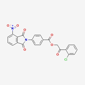 2-(2-chlorophenyl)-2-oxoethyl 4-(4-nitro-1,3-dioxo-1,3-dihydro-2H-isoindol-2-yl)benzoate