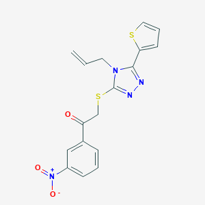 2-{[4-allyl-5-(2-thienyl)-4H-1,2,4-triazol-3-yl]sulfanyl}-1-{3-nitrophenyl}ethanone