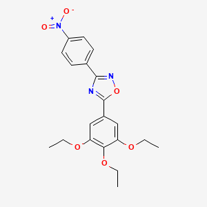 3-(4-nitrophenyl)-5-(3,4,5-triethoxyphenyl)-1,2,4-oxadiazole