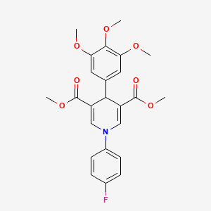 dimethyl 1-(4-fluorophenyl)-4-(3,4,5-trimethoxyphenyl)-1,4-dihydro-3,5-pyridinedicarboxylate