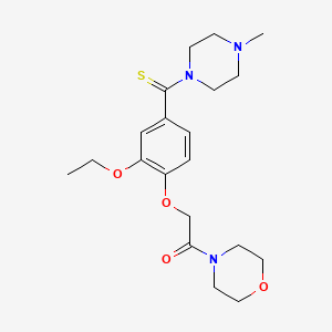 4-({2-ethoxy-4-[(4-methyl-1-piperazinyl)carbonothioyl]phenoxy}acetyl)morpholine