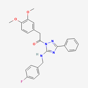 1-[(3,4-dimethoxyphenyl)acetyl]-N-(4-fluorobenzyl)-3-phenyl-1H-1,2,4-triazol-5-amine