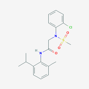 N~2~-(2-chlorophenyl)-N~1~-(2-isopropyl-6-methylphenyl)-N~2~-(methylsulfonyl)glycinamide