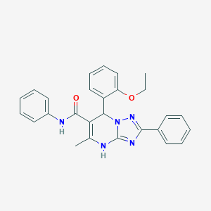 molecular formula C27H25N5O2 B362467 7-(2-ethoxyphenyl)-5-methyl-N,2-diphenyl-4,7-dihydro-[1,2,4]triazolo[1,5-a]pyrimidine-6-carboxamide CAS No. 537000-80-9