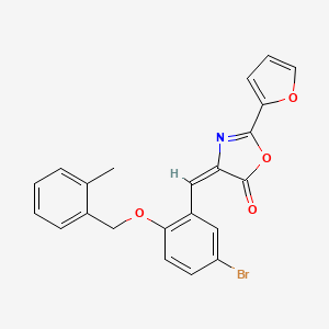 4-{5-bromo-2-[(2-methylbenzyl)oxy]benzylidene}-2-(2-furyl)-1,3-oxazol-5(4H)-one