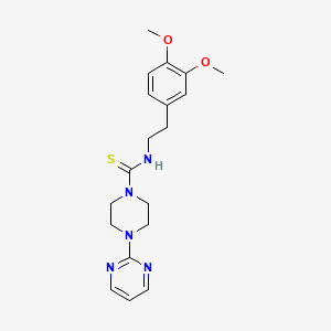 N-[2-(3,4-dimethoxyphenyl)ethyl]-4-(2-pyrimidinyl)-1-piperazinecarbothioamide