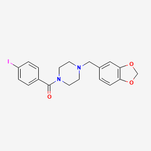 1-(1,3-benzodioxol-5-ylmethyl)-4-(4-iodobenzoyl)piperazine