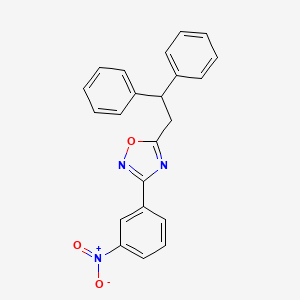 5-(2,2-diphenylethyl)-3-(3-nitrophenyl)-1,2,4-oxadiazole