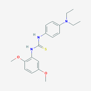 molecular formula C19H25N3O2S B3624738 1-[4-(Diethylamino)phenyl]-3-(2,5-dimethoxyphenyl)thiourea 