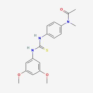 N-[4-({[(3,5-dimethoxyphenyl)amino]carbonothioyl}amino)phenyl]-N-methylacetamide