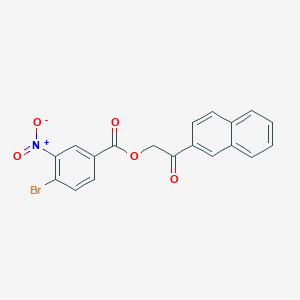 2-(2-naphthyl)-2-oxoethyl 4-bromo-3-nitrobenzoate