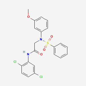 N~1~-(2,5-dichlorophenyl)-N~2~-(3-methoxyphenyl)-N~2~-(phenylsulfonyl)glycinamide