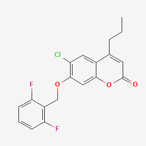 6-chloro-7-[(2,6-difluorobenzyl)oxy]-4-propyl-2H-chromen-2-one