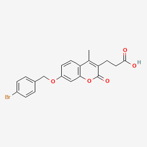 3-{7-[(4-bromobenzyl)oxy]-4-methyl-2-oxo-2H-chromen-3-yl}propanoic acid