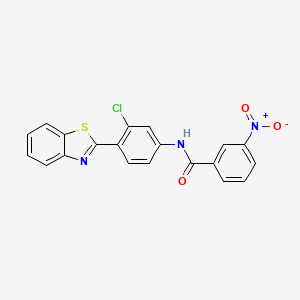 N-[4-(1,3-benzothiazol-2-yl)-3-chlorophenyl]-3-nitrobenzamide