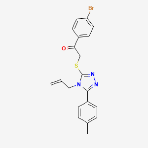 2-{[4-allyl-5-(4-methylphenyl)-4H-1,2,4-triazol-3-yl]thio}-1-(4-bromophenyl)ethanone