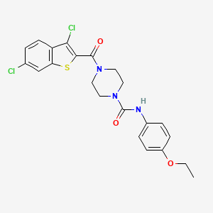 4-[(3,6-dichloro-1-benzothien-2-yl)carbonyl]-N-(4-ethoxyphenyl)-1-piperazinecarboxamide