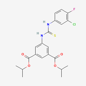 diisopropyl 5-({[(3-chloro-4-fluorophenyl)amino]carbonothioyl}amino)isophthalate