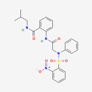 N-isobutyl-2-({N-[(2-nitrophenyl)sulfonyl]-N-phenylglycyl}amino)benzamide